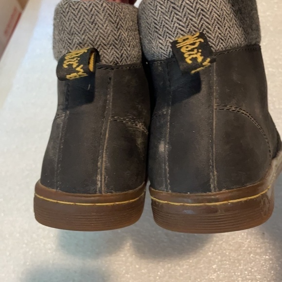 Dr Martens Maelly black leather with padded collar Maelly sneaker boots lace-up - Picture 7 of 12